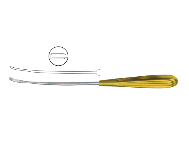 Flap Dissector Straight With Beveled Edges, 23.5cm