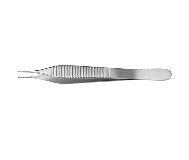 Micro Adson Forceps, 0.8mm Tip, Serrated