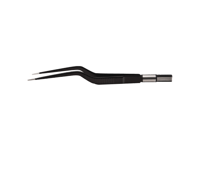 Cushing Bayonett Insulated Bipolar Forceps, Flat Plug