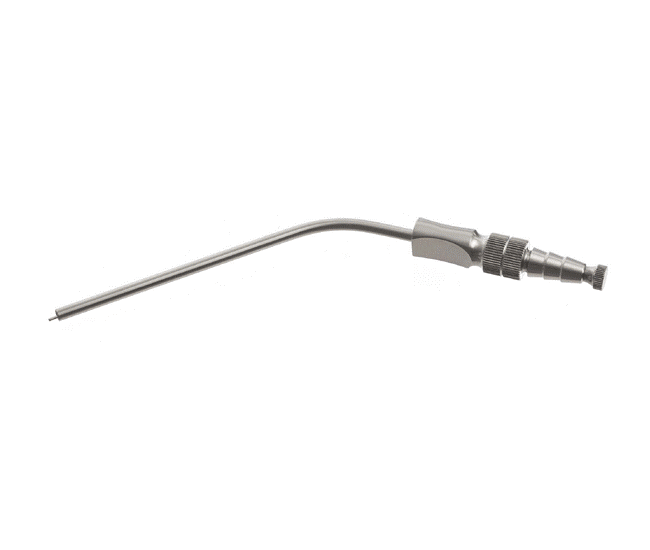 Frazier Suction Tube, With Finger Cut Off, Angled