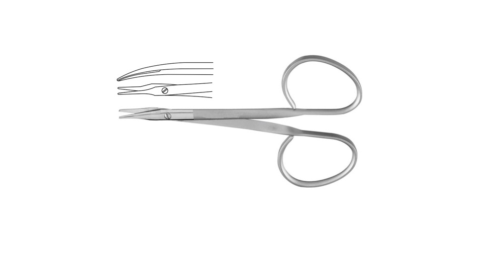 Stevens Scissor, Ribbon Handle, 10cm, Curved