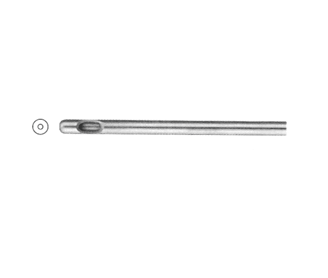 Liposuction Cannula With 1 central Hole and Hole at Tip, Threaded Fitting