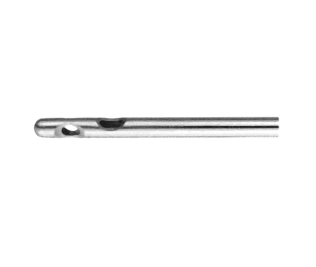 Liposuction Cannula With Two Lateral Holes And One Central Hole, Threaded Fitting